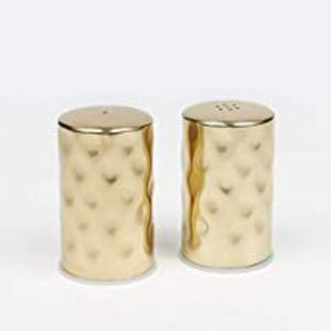 Latest Design Home Dining Table <b>Salt</b> and <b>Pepper</b> Jar Made of Gold Metal Hammered Stainless Steel <b>Salt</b> and <b>Pepper</b> Condiment Jar - Product Image 1