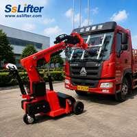 Robot de vitrage mobile électrique de 600 kg avec ventouse inclinable pour l'installation de murs-rideaux et de fenêtres