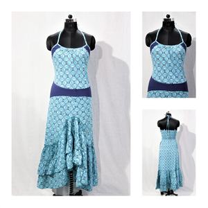 Robe en coton léger pour femmes, design bohème vintage, logo personnalisé, vêtements de plage d'été, top tissé naturel imprimé OEM Y2K - Product Image 6