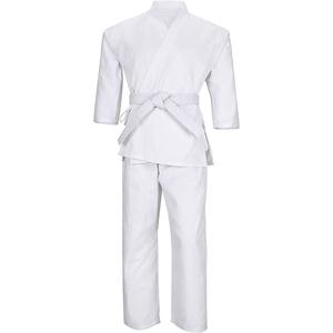 Uniforme de lona de Karate blanco sólido MMA artes marciales desgaste WKF logotipo personalizado uniforme De karate mangas largas OEM para adultos - Product Image 1