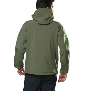 Chaquetas de hombre de alta calidad personalizadas para correr al aire libre chaquetas Softshell impermeables rompevientos chaqueta Softshell para hombre - Product Image 4