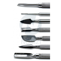 Nouveauté 2023 : Repousse-cuticules double tête en acier inoxydable de haute qualité, antidérapant, outils de nettoyage des ongles, accessoires de manucure personnalisables
