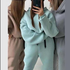 Chándal sólido de invierno con logotipo personalizado para mujer, deportivo informal de peso pesado, de lujo, de corte regular, en blanco, para mujer, a prueba de agua, en blanco, a prueba de agua, para mujer - Product Image 6