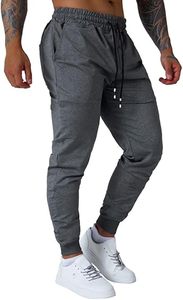 Service OEM Pantalon de jogging décontracté pour homme, coupe slim, 100% coton, doublure en molleton peigné, cordon de serrage au milieu, séchage rapide, course à pied, fitness - Product Image 3