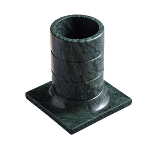 Portalápices de mármol flamenco, Accesorios de escritorio de mármol verde, Accesorios de escritorio de piedra de mármol - Product Image 2