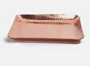 Bandeja de servicio de cobre decorativa, plato hecho a mano de calidad superior, bandeja de servicio de cobre nueva al por mayor con estilo clásico - Product Image 5