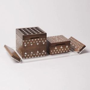 Producto caliente madera madre de perla incrustaciones Mubkhar para Ramadán Eid vacaciones hecho a mano de alta calidad al por mayor de Vietnam - Product Image 6