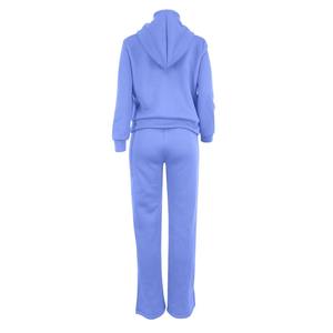 Tout nouveau survêtement pull-over pour femmes pour les activités de plein air Ensembles de motifs solides d'hiver faciles à porter en taille personnalisée - Product Image 6