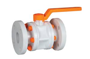 Vanne à boisseau sphérique en polypropylène de haute qualité 1/2 pouce, extrémité à bride, pour traitements d'eau à haute température, commande manuelle, PTFE, OEM/ODM - Product Image 2