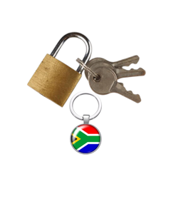 Llavero con Colgante de la Bandera de Sudáfrica en Acero Inoxidable, Ligero, Moderno, Souvenir Nacional, Regalo Original - Product Image 2
