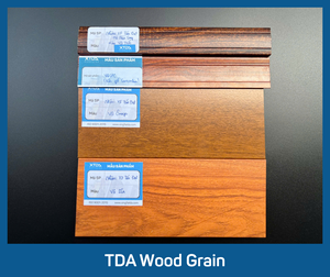 Profilé en aluminium Tien Dat T&D à grain de bois avec finition de surface revêtue par transfert, alliage de qualité architecturale série 6000 - Product Image 3