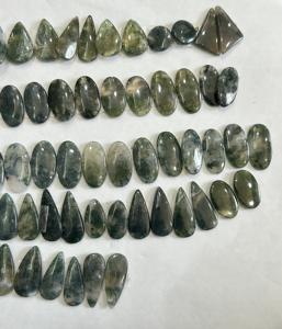 เครื่องประดับอัญมณีโมรามอสธรรมชาติเครื่องประดับอัญมณีขัดเงาเครื่องประดับทำจี้ขนาดต่างหูอัญมณีสำหรับทำเครื่องประดับทำมอสอาเกต - Product Image 4