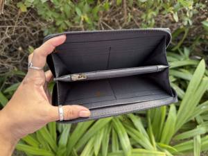 Cartera de Cuero con Diseño de Cuadros, Estilo Clutch, Hecha a Mano, con Grabado en Cuero Vacuno, para Mujer - Product Image 6