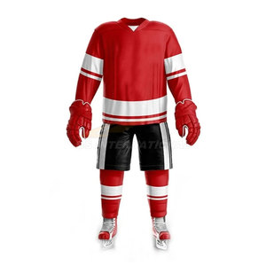 Uniforme de hockey sur glace à taux d'usine de haute qualité Nouveau design Vêtements de sport personnalisés Ensemble maillot et short d'entraînement d'équipe - Product Image 3