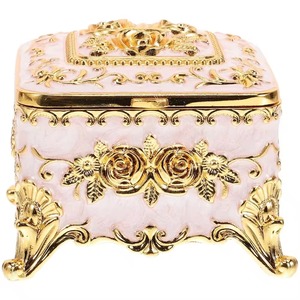 Unique Luxury Look Gold and Black Jewellery <b>Box</b> Handmade <b>Storage</b> Stand Ideal for Ring Earrings Necklaces Bracelets and Keepsakes - Product Image 5