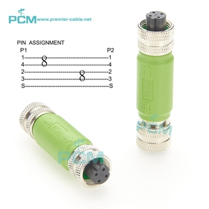 Adattatore Inline M12 D-Code 4 Pin Femmina-Femmina per Sistemi Industriali Profinet EtherCAT Fieldbus e AI Embedded - Product Image 4