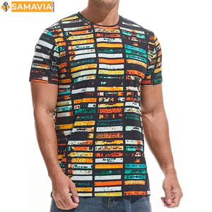 Samavia เสื้อยืดพิมพ์ลายซับลิเมชันสำหรับผู้ชายเสื้อยืดออกแบบและพิมพ์ลายได้ตามต้องการสำหรับผู้ชาย USA EU - Product Image 2