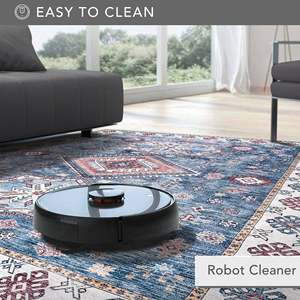 Alfombra lavable Netline Home Homestead Waves Indigo Blue Heritage - Product Image 4