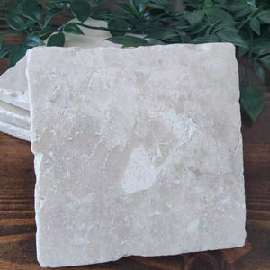 Sous-verres rustiques en marbre naturel, dessous de verre en pierre, protecteurs de table et de dessus de table à café - Product Image 1
