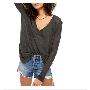 Maglione pullover Ocean Air Hacci da donna di Free People, nero, taglia grande - Product Image 1
