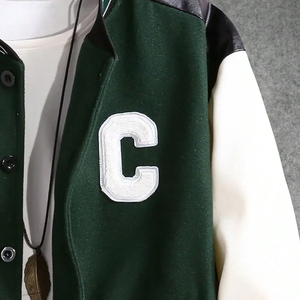 Veste universitaire d'hiver pour homme, style classique de lettreman, bomber chaud, école, collège, équipe sportive, streetwear, usage quotidien, mode - Product Image 6