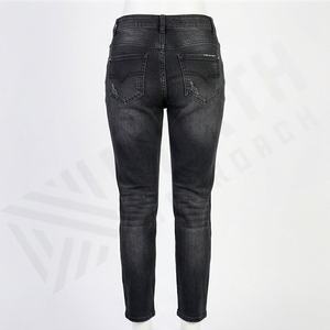 Pantalones Vaqueros Rotos Elásticos de Alta Calidad para Mujer, Estilo Nuevo en Oferta, Pantalones Casuales de Mezclilla, Logotipo Personalizado, Atuendo Elegante de Verano de Primera Calidad - Product Image 2