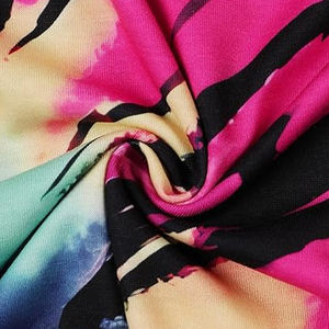 T-shirt graphique tie-dye grande taille pour femme, manches courtes, col rond, éco-responsable, style hip-hop, 100 % coton, pour club et soirée - Product Image 6