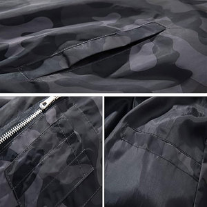 Men's Unique Design Custom Stain Polyester Solid Color <b>camo</b> Style Bomber <b>Jacket</b> High Quality with Stand Collar Men's <b>Jackets</b> - Product Image 4