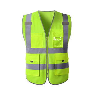 Chaleco DE SEGURIDAD personalizado, malla transpirable, fluorescente, características reflectantes, ropa de trabajo, seguridad reflectante, logotipo personalizado - Product Image 4