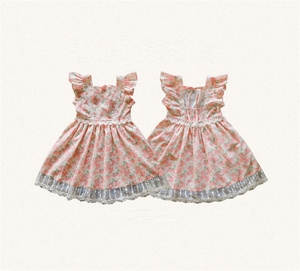 Abito Estivo 2024 per Bambine, Design Coreano con Maniche a Sbuffo e Motivi Floreali, Vestito in Cotone per Bambine da 2 a 10 Anni - Product Image 6