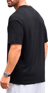 T-shirt en coton personnalisé vierge surdimensionné 280GSM Épaule tombante Streetwear T-shirt lourd Approvisionnement en gros en vrac - Product Image 6