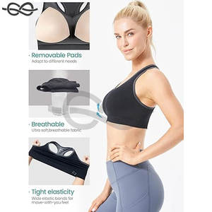 Soutien-gorge de fitness rembourré sans couture pour femmes Yoga Gym Workouts Fitness Activities - Product Image 4