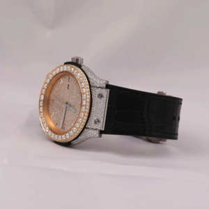 Reloj Mecánico de Lujo ETA con Moissanita Resistente al Agua, Probador de Diamantes, Bisel de Acero Inoxidable con Incrustaciones, Estilo Rapero, Diamantes VVS, Unisex - Product Image 3