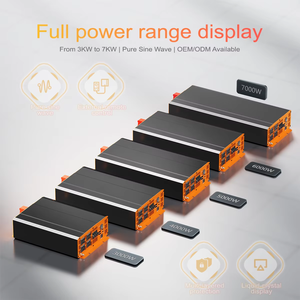 Inversor de Corriente HOULI 12v 110v 5000W, Inversor de Energía de Onda Sinusoidal Pura de 12V 24V a 110V 220V AC, Certificado ETL - Product Image 3