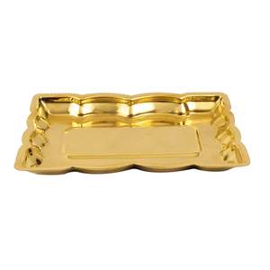 Nakshi แผ่นทองเหลืองบริสุทธิ์ลายนูน Aarti Puja nakashi thali จานส่งออกแผ่นเสียงดีไซน์หรูหรา - Product Image 4