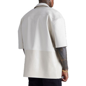 Vente en gros Chemise en cuir légère et respirante pour hommes Chemise en cuir tendance Chemise en cuir de qualité supérieure pour hommes - Product Image 2