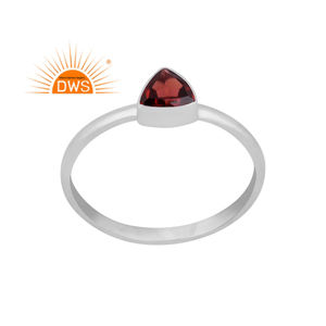Best Selling Sterling Silver Natural Garnet Gemstone <b>Statement</b> <b>Ring</b> Custom Jewelry For Women Gift For Her - Product Image 1