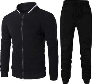 Men's Sportswear Sweatsuit Breathable Cotton <b>Fleece</b> Two-Piece <b>Jogger</b> Set Plus Size Winter Tracksuit for Men and <b>Women</b> - Product Image 1
