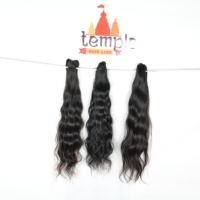 Extensiones de Cabello Remy Indio 100% Virgen, Ondulado Profundo, Sin Color, Doble Trama a Máquina, Encaje Completo, Fácil de Aplicar