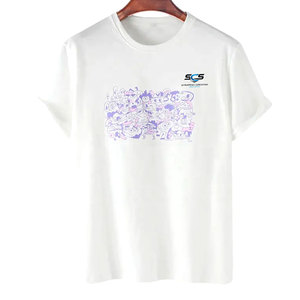 T-shirt pour homme en coton 100% respirant de qualité supérieure, coupe ample, imprimé graphique, design de logo personnalisé, idéal pour l'été - Product Image 1