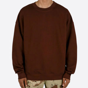 Sweat-shirt à col rond en coton 100% pour homme, teint en pièce, léger, tendance pour l'hiver, pour un usage décontracté et les activités de plein air - Product Image 3