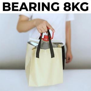 Borsa Termica Riutilizzabile da 30L <span class=keywords><strong>in</strong></span> <span class=keywords><strong>Tessuto</strong></span> Non <span class=keywords><strong>Tessuto</strong></span> con Foglio di Alluminio per Isolamento di Prodotti da Forno, Consegna Torte Fresche - Product Image 5