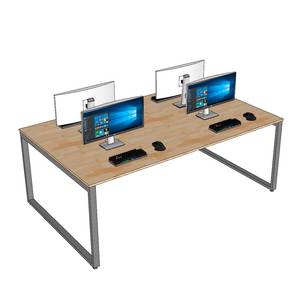 Mesa de Centro Minimalista para 4 Personas, 200x120cm, Rectangular, Sistema HBRT095, Madera de Caucho con Patas de Hierro - Product Image 4