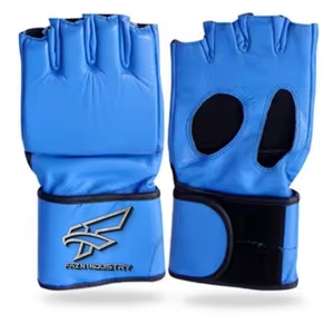 Gants MMA de kickboxing d'entraînement en PU conçus sur mesure en gros avec poignées avec logo de produits pakistanais - Product Image 2
