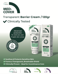 Crema Barrera de Óxido de Zinc Med-Cover con Manteca de Karité y Aloe Vera para el Cuidado de la Incontinencia, Pacientes Postrados en Cama, Protección para Piel Sensible - Product Image 2