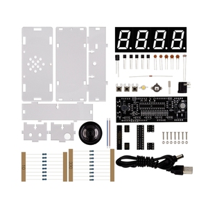 Kit di orologi da tavolo intelligenti con microcontrollore elettronico LED rosso digitale orologio ora termometro orologio parlante PDF include altoparlante - Product Image 6