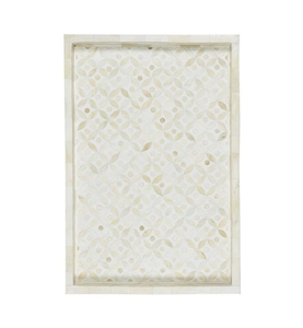 Bandeja de Servicio Tradicional para Bodas con Incrustaciones de Hueso Negro Grande |   Bandeja de Madera Maciza de Lujo para Alimentos y Café |   Logotipo Personalizado OEM/ODM de Tamaño Personalizado - Product Image 3