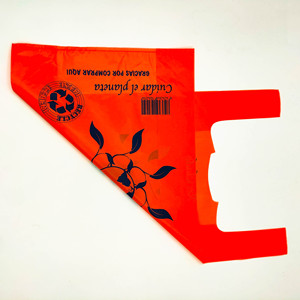 พิมพ์โลโก้แบบย่อยสลายได้ถุงของชำพลาสติกบรรจุภัณฑ์อาหารโพลีเอสเตอร์รีไซเคิลได้ - Product Image 2