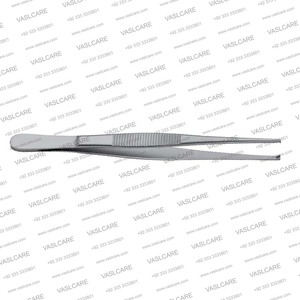 Nuevos fórceps de acero inoxidable para apósito de seda, fórceps ortopédicos dentados de 100mm, instrumentos quirúrgicos de Vaslcare - Product Image 5