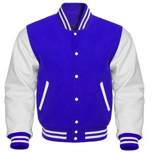 Chaqueta Varsity de Forro Polar de Oveja con Corte Cuadrado, Estilo Cargo, Colorblock, Ajuste Holgado, Estilo Denim Desgastado para Hombre - Product Image 5
